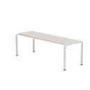 Banc Avanti, 48 x 129,5 cm, Muted White, Aluminium