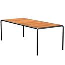 Table Avanti, 98 x 222 cm, Noir, Cendre thermo