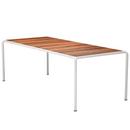 Table Avanti, 98 x 222 cm, Muted White, Cendre thermo