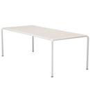 Table Avanti, 98 x 222 cm, Muted White, Aluminium