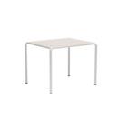 Table Avanti, 98 x 83 cm, Muted White, Aluminium