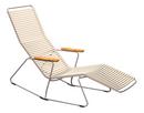 Chaise longue basculante Click, Beige