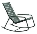 Chaise à bascule ReCLIPS, Vert olive, Accotoirs aluminium