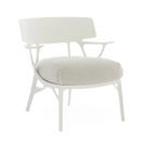 Fauteuil Lounge outdoor, Blanc / beige