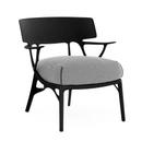 Fauteuil Lounge outdoor, Noir / noir-blanc