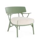 Fauteuil Lounge A.I, Panamino Basic, Vert / blanc