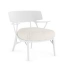 Fauteuil Lounge A.I, Panamino Basic, Blanc / blanc