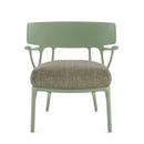 Fauteuil Lounge A.I, Texture, Vert / gris