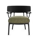 Fauteuil Lounge A.I, Texture, Noir / vert