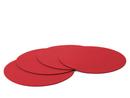 Tapis en feutre pour Componibili, Lot de 4, Rond, ø 30 cm, Rouge