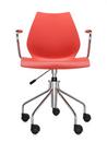 Chaise Maui Swivel Chair, Avec accoudoirs, Violet rouge
