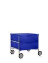 Caisson Mobil,  2 tiroirs - pas de compartiment, Opalin, Bleu cobalt