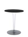 Table d'appoint top top, Rond Ø 60 x H 72 cm, Werzalit inrayable, Noir