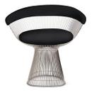 Fauteuil Platner, Cuir Volo, Noir