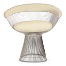 Fauteuil Platner, Cuir Volo, Ivory