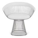 Fauteuil Platner, Cuir Volo, Blanc