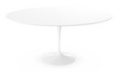 Table à manger ronde Saarinen, 152 cm, Blanc, Stratifié blanc