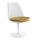 Chaise Tulip Saarinen, Rotatif, Coussin d'assise, Blanc, Gold (Eva 154)