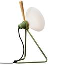 Lampe Model 356 Spot, Vert olive / chêne clair