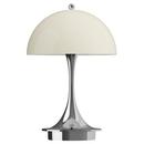 Lampe Panthella 160 Portable V3, Chrome opale beige