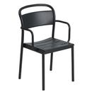 Chaise Linear Steel, Noir