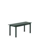 Banc Linear Steel, L 110 x l 39 cm, Vert foncé