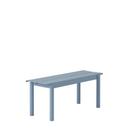 Banc Linear Steel, L 110 x l 39 cm,  Bleu pâle