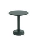 Table d'appoint Linear Steel, Ø 42 x H 47 cm, Vert foncé