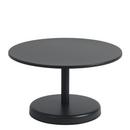 Table d'appoint Linear Steel, Ø 70 x H 40 cm, Noir