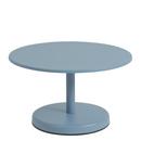 Table d'appoint Linear Steel, Ø 70 x H 40 cm, Bleu pâle