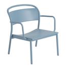 Chaise lounge Linear Steel, Bleu pâle