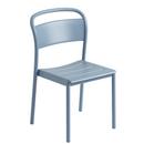 Chaise Linear Steel Sidechair, Bleu pâle