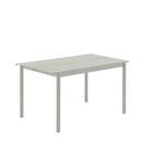 Table Linear Steel, L 140 x l 75 cm, Gris