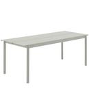 Table Linear Steel, L 200 x l 75 cm, Gris