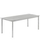 Table Linear Steel, L 200 x l 75 cm, Acier galvanisé à chaud