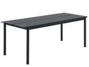 Table Linear Outdoor, L 200 x l 75 cm, Noir