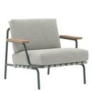 Chaise lounge Settle Outdoor, Vert foncé, Ribbed Weave 2