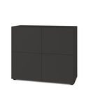 Nex Pur Box 2.0 avec portes, 40 cm, H 100 cm x B 120 cm (avec deux portes doubles), Graphite