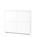 Nex Pur Box 2.0 avec portes, 40 cm, H 100 cm x B 120 cm (avec deux portes doubles), Blanc