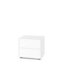 Nex Pur Box 2.0 avec tiroirs, 48 cm, H 50 cm (2 tiroirs) x B 60 cm, Blanc