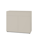 Nex Pur Box 2.0 avec tiroirs et portes, 48 cm, H 100 cm x B 120 cm (avec porte double et tiroir), Silk