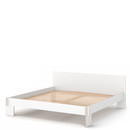 Siebenschläfer, 200 x 200 cm, Avec tête de lit, Blanc, Avec sommier flexible