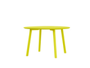 Table à manger Meyer color , Ø 115 cm, Frêne jaune soufre
