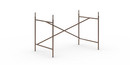 Châssis de table Eiermann 1, Bronze, Décalé, 110 x 66 cm, Avec rallonge en hauteur (hauteur 72-85 cm)