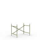 Châssis de table Eiermann 2, Vert olive, Vertical, décalé  , 100 x 66 cm, Avec rallonge en hauteur (hauteur 72-85 cm)