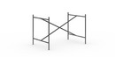 Châssis de table Eiermann 2, Noir, Vertical, centré  , 100 x 66 cm, Sans rallonge en hauteur (hauteur 66 cm)
