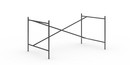 Châssis de table Eiermann 2, Noir, Vertical, décalé  , 135 x 78 cm, Sans rallonge en hauteur (hauteur 66 cm)