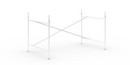 Châssis de table Eiermann 2, Blanc, Vertical, décalé  , 135 x 78 cm, Avec rallonge en hauteur (hauteur 72-85 cm)