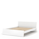 Lit Stockholm, 160 x 200 cm, Blanc, Avec tête de lit, avec sommier
