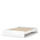 Lit Stockholm, 160 x 200 cm, Blanc, Sans tête de lit, avec sommier